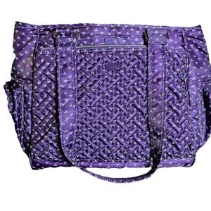 New Lug Cabby RFID Tote In Triangle Concord Purple